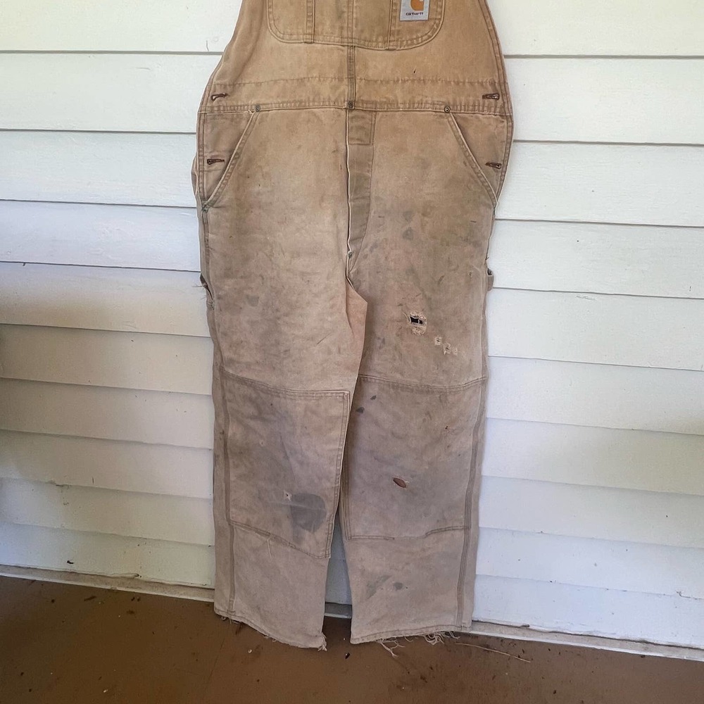 Vintage Carhartt Overalls with great fading and wear